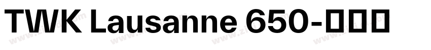 TWK Lausanne 650字体转换